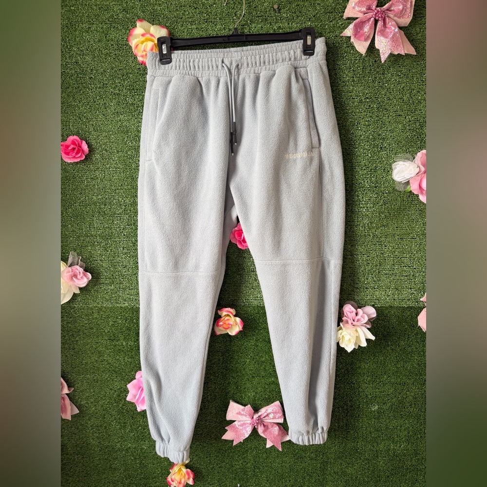 YoungLA Women’s Fleece Sweatpants Jogger Pants Baby Blue Size Large